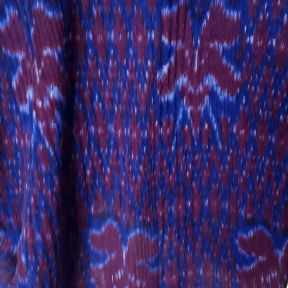 Free People Tank Top Cami Boho Ikat Dew Drop Handkerchief Hem - Picture 10 of 11